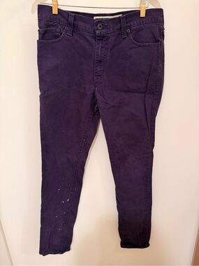 Levi's Deep Purple Jeans with Branded Patch Size 34W 32L